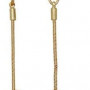 Nine West Gold Tone Wrapped Linear Drop Earrings