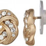 Dana Buchman™ Gold Tone Knot Stud Earrings with Swarovski Crystals