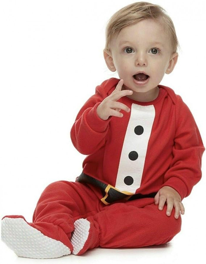 Baby Jammies For Your Families® Fun Santa Footed Pajamas by Cuddl Duds