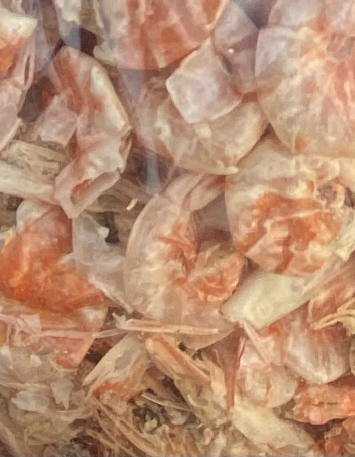 سمك شعري و صافي وربيان مجفف