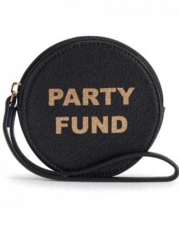 LC Lauren Conrad Graphic Round Coin Pouch